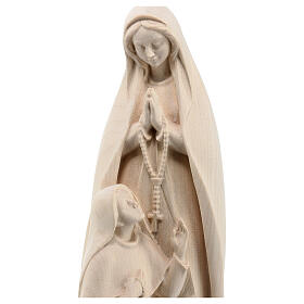 Nossa Senhora de Lourdes com Bernadette madeira Val Gardena natural