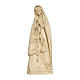 Madonna di Lourdes con Bernadette legno Valgardena cerata filo oro s1