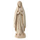 Our Lady of Lourdes stylized in natural wood of Valgardena s1
