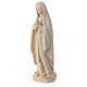 Our Lady of Lourdes stylized in natural wood of Valgardena s3
