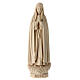 Statue of Our Lady of Fatima Capelinha in natural wood of Valgardena s1