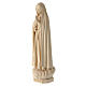 Statue of Our Lady of Fatima Capelinha in natural wood of Valgardena s3