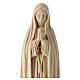 Statue of Our Lady of Fatima Capelinha in natural wood of Valgardena s4