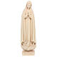 Our Lady of Fatima statue in wood, natural finish Val Gardena s1