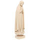 Our Lady of Fatima statue in wood, natural finish Val Gardena s4