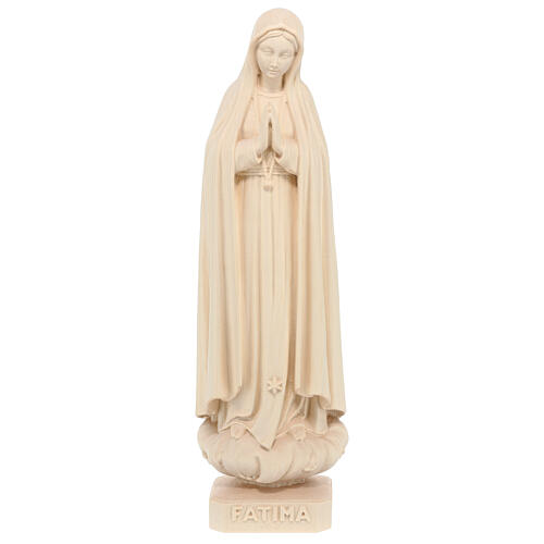 Madonna di Fatima legno Valgardena naturale 1