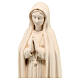 Madonna di Fatima legno Valgardena naturale s2