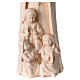 Our Lady of Fatima with 3 shepherds in natural wood of Valgardena s2