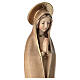 Madonna di Fatima stilizzata legno Valgardena brunito 3 colori s3
