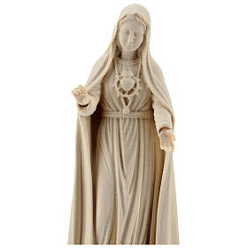 Our Lady of Fatima fifth Apparition in natural wood of Valgardena