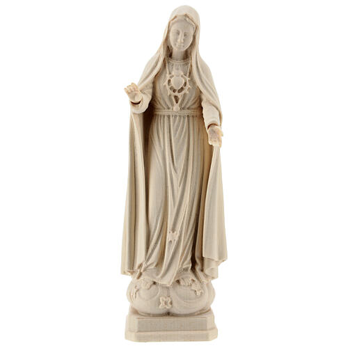 Madonna di Fatima 5. Apparizione legno Valgardena naturale 1