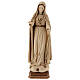 Our Lady of Fatima fifth Apparition in wood of Valgardena burnished in 3 colours s1