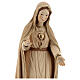 Virgen de Fátima 5. Aparición madera Val Gardena bruñida 3 colores s2
