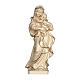Alpbach Madonna 50 cm in wood of Valgardena in wax and gold thread s1