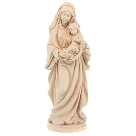 Madonna of love in wood, natural finish, Val Gardena