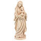 Madonna of love in wood, natural finish, Val Gardena s1