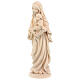 Madonna of love in wood, natural finish, Val Gardena s4