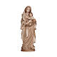 Madonna of love in wood, three colours burnishing, Val Gardena s1