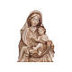 Madonna of love in wood, three colours burnishing, Val Gardena s2