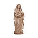 Virgen del amor madera Val Gardena bruñida 3 colores s1