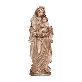 Statue in legno naturale: Madonna dell'amore legno Valgardena brunito 3 colori