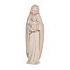 Madonna of the heart in wood, natural finish, Val Gardena s1