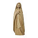 Virgen del peregrino madera Val Gardena bruñida 3 colores s1