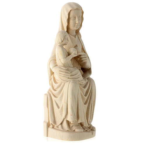 Vierge de Mariazell assise bois Val Gardena naturel 5