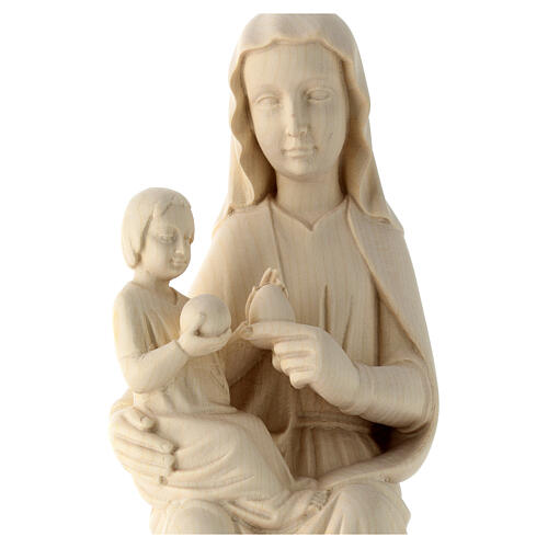 Madonna of Mariazell in natural wood, Val Gardena 4