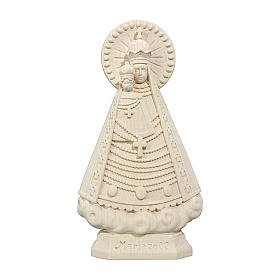 Madonna of Mariazell in wood, natural finish, Val Gardena
