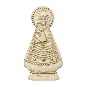 Madonna Mariazell legno Valgardena cerato filo oro