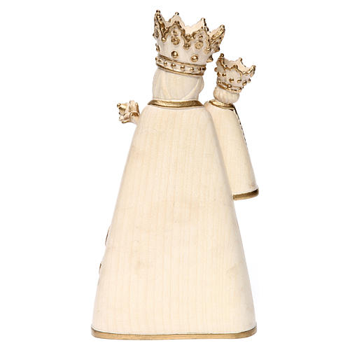 Madonna di Altötting legno Valgardena cerato filo oro 5