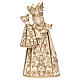 Madonna di Altötting legno Valgardena cerato filo oro s1