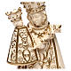 Madonna di Altötting legno Valgardena cerato filo oro s2