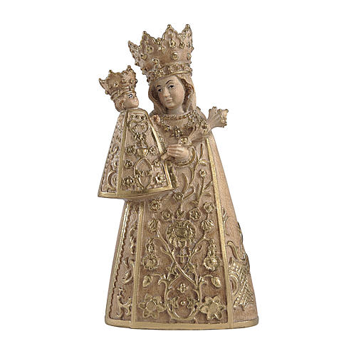 Madonna of Altötting in wood, three colours burnishing, Val Gardena 1