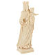 Virgen con niño y corona madera Val Gardena natural s4