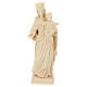 Madonna con bambino e corona legno Valgardena naturale s1