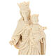 Our Lady with Baby Jesus and crown in natural wood of Valgardena s2