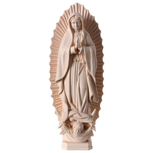 Madonna di Guadalupe legno Valgardena naturale 1