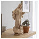 Our Lady of Medjugorje with church in wood of Valgardena burnished in 3 colours s3