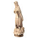 Our Lady of Medjugorje with church in wood of Valgardena burnished in 3 colours s5