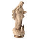 Our Lady of Medjugorje with church in wood of Valgardena burnished in 3 colours s7