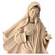 Nossa Senhora de Medjugorje com igreja madeira Val Gardena brunida 3 tons s4