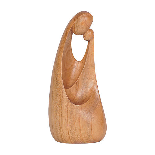 Our Lady statue in cherry wood of Valgardena natural finish 1