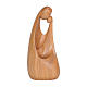 Our Lady statue in cherry wood of Valgardena natural finish s1