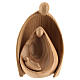 Holy Family statue Ambiente Design in cherry wood of Valgardena satinized 9,5 cm s1