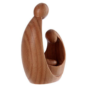 Holy Family Ars Design satinized in cherry wood of Valgardena
