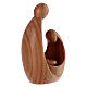Holy Family Ars Design satinized in cherry wood of Valgardena s2