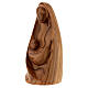 Virgin statue The Joy sitting Val Gardena olive wood 8-12 cm s2