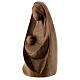 Statue Virgin Mary of the Joy sitting Valgardena walnut wood 8-12 cm s2